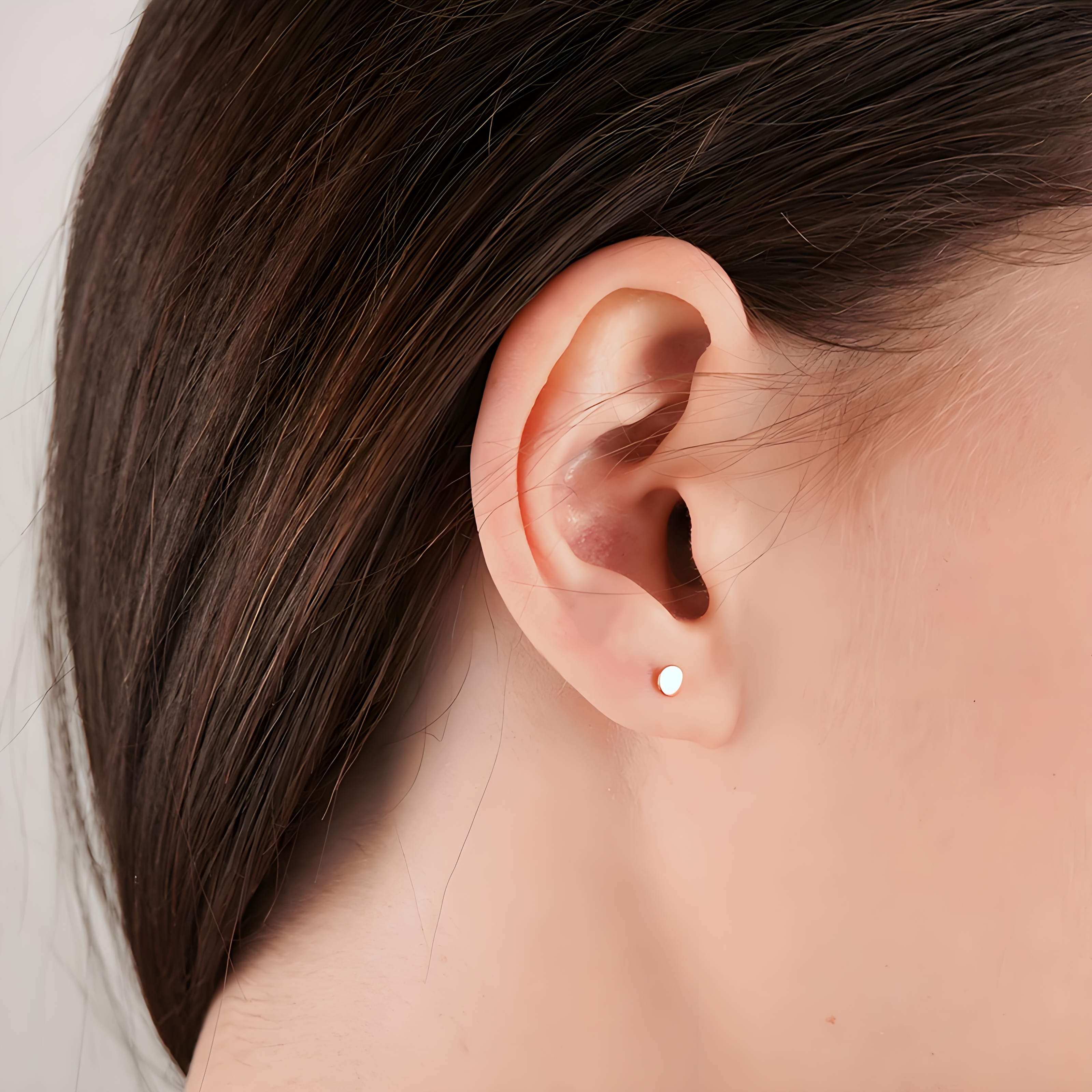 Women's Minimalist Round Ball Stainless Steel Stud Earrings